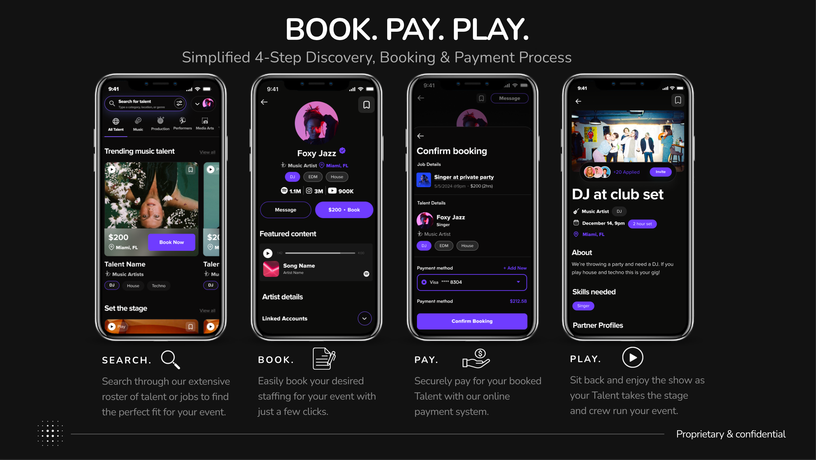 Search, book, pay and play in the LIVEGRID app